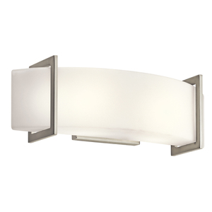 KK45218NI Crescent View 2 Bulb Bathroom Lighting - Brushed Nickel