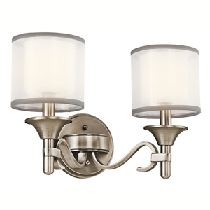 KK45282AP Lacey 2 Bulb Bathroom Lighting - Antique Pewter