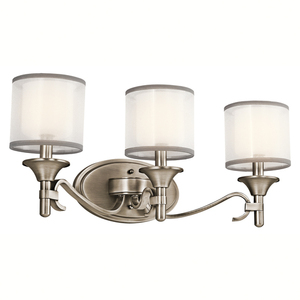 KK45283AP Lacey 3 Bulb Bathroom Lighting - Antique Pewter