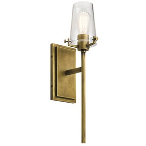 KK45295NBR Alton 1 Bulb Wall Sconce - Natural Brass