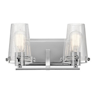 KK45296CH Alton 2 Bulb Bathroom Lighting - Chrome