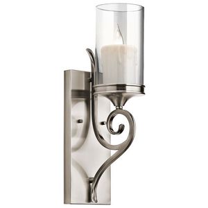 KK45362CLP Lara 1 Bulb Wall Sconce - Classic Pewter