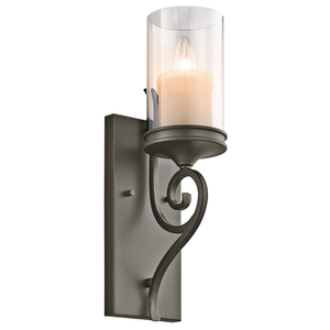 KK45362SWZ Lara 1 Bulb Wall Sconce - Shadow Bronze