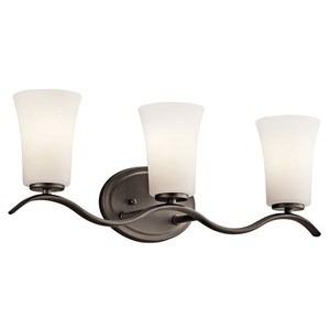 KK45376OZL18 Armida 3 Bulb Bathroom Lighting - Olde Bronze