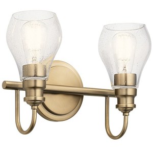 KK45391CLZ Greenbrier 2 Bulb Bathroom Lighting - Classic Bronze