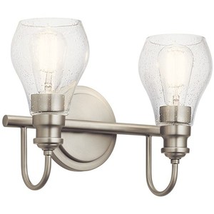 KK45391NI Greenbrier 2 Bulb Bathroom Lighting - Brushed Nickel