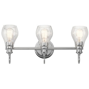 KK45392CH Greenbrier 3 Bulb Bathroom Lighting - Chrome