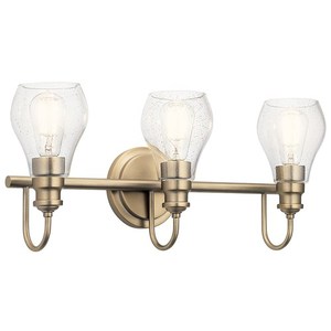 KK45392CLZ Greenbrier 3 Bulb Bathroom Lighting - Classic Bronze