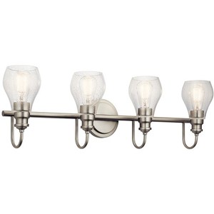 KK45393NI Greenbrier 4 or More Bulb Bathroom Lighting - Brushed Nickel