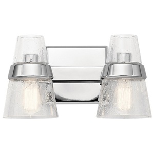 KK45396CH Reese 2 Bulb Bathroom Lighting - Chrome