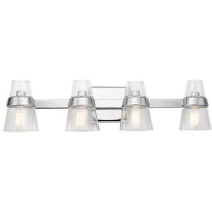 KK45398CH Reese 4 or More Bulb Bathroom Lighting - Chrome