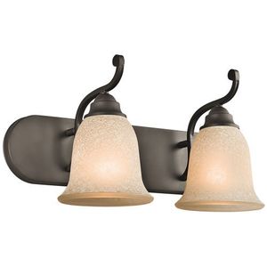 KK45422OZ Camerena 2 Bulb Bathroom Lighting - Olde Bronze