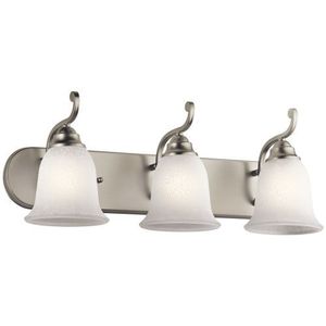 KK45423NI Camerena 3 Bulb Bathroom Lighting - Brushed Nickel