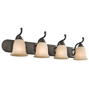 KK45424OZ Camerena 4 or More Bulb Bathroom Lighting - Olde Bronze