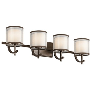 KK45452MIZ Tallie 4 or More Bulb Bathroom Lighting - Mission Bronze