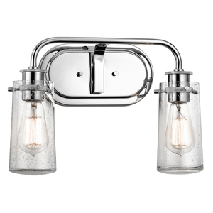 KK45458CH Braelyn 2 Bulb Bathroom Lighting - Chrome