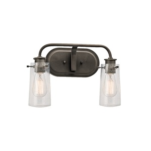 KK45458OZ Braelyn 2 Bulb Bathroom Lighting - Olde Bronze