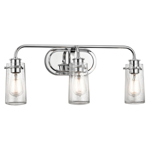 KK45459CH Braelyn 3 Bulb Bathroom Lighting - Chrome