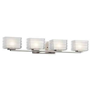 KK45480NI Bazely 4 or More Bulb Bathroom Lighting - Brushed Nickel