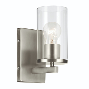 KK45495NICLR Crosby 1 Bulb Wall Sconce - Brushed Nickel