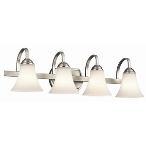 KK45514NI Keiran 4 or More Bulb Bathroom Lighting - Brushed Nickel