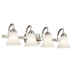 KK45514NIL18 Keiran 4 or More Bulb Bathroom Lighting - Brushed Nickel