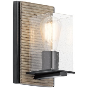 KK45542DAG Millwright 1 Bulb Wall Sconce - Distressed Antique Gray