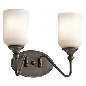 KK45551OZ Lilah 2 Bulb Bathroom Lighting - Olde Bronze