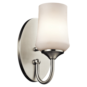 KK45568NI Aubrey 1 Bulb Wall Sconce - Brushed Nickel