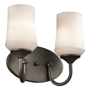 KK45569OZ Aubrey 2 Bulb Bathroom Lighting - Olde Bronze