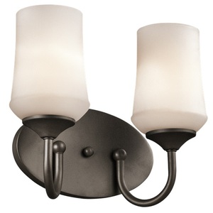 KK45569OZL16 Aubrey 2 Bulb Bathroom Lighting - Olde Bronze