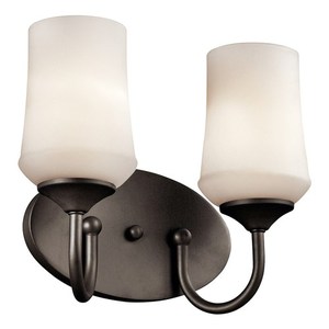 KK45569OZL18 Aubrey 2 Bulb Bathroom Lighting - Olde Bronze