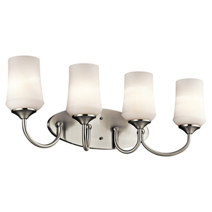 KK45571NI Aubrey 4 or More Bulb Bathroom Lighting - Brushed Nickel