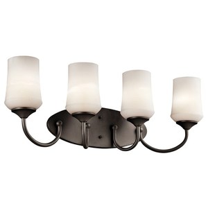 KK45571OZL18 Aubrey 4 or More Bulb Bathroom Lighting - Olde Bronze