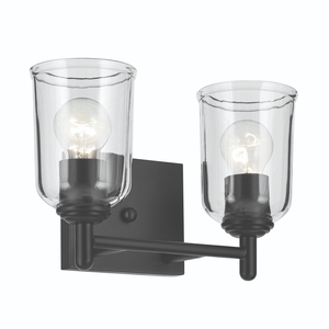 KK45573BKCLR Shailene 2 Bulb Bathroom Lighting - Black