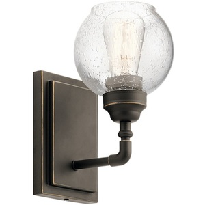 KK45590OZ Niles 1 Bulb Wall Sconce - Olde Bronze