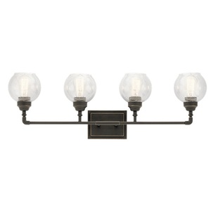 KK45593OZ Niles 4 or More Bulb Bathroom Lighting - Olde Bronze