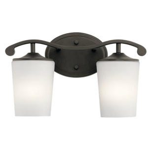 KK45596OZ Versailles 2 Bulb Bathroom Lighting - Olde Bronze