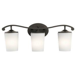 KK45597OZ Versailles 3 Bulb Bathroom Lighting - Olde Bronze