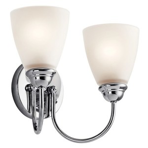 KK45638CHL18 Jolie 2 Bulb Bathroom Lighting - Chrome