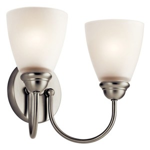 KK45638NIL18 Jolie 2 Bulb Bathroom Lighting - Brushed Nickel