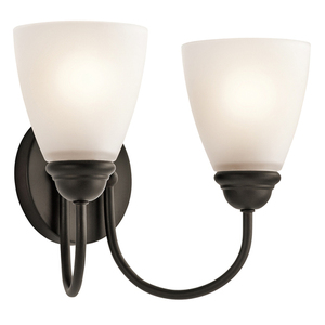 KK45638OZ Jolie 2 Bulb Bathroom Lighting - Olde Bronze