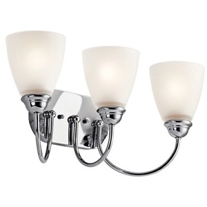 KK45639CHL18 Jolie 3 Bulb Bathroom Lighting - Chrome