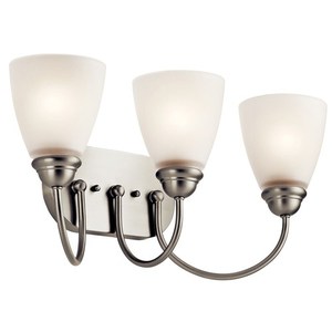 KK45639NIL18 Jolie 3 Bulb Bathroom Lighting - Brushed Nickel