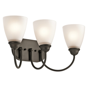 KK45639OZ Jolie 3 Bulb Bathroom Lighting - Olde Bronze