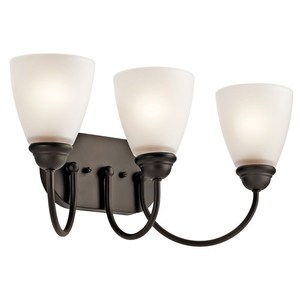 KK45639OZL18 Jolie 3 Bulb Bathroom Lighting - Olde Bronze