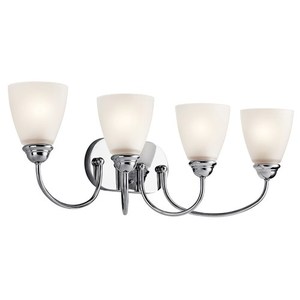 KK45640CHL18 Jolie 4 or More Bulb Bathroom Lighting - Chrome