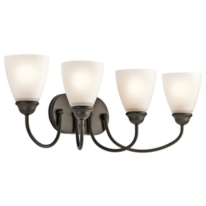 KK45640OZ Jolie 4 or More Bulb Bathroom Lighting - Olde Bronze