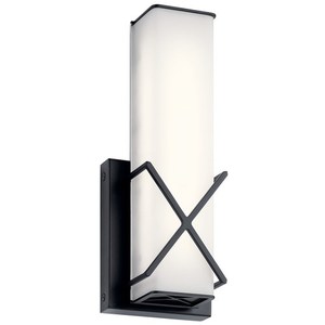 KK45656MBKLED Trinsic 2 Bulb Bathroom Lighting - Matte Black