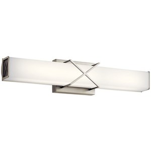 KK45657NILED Trinsic 3 Bulb Bathroom Lighting - Brushed Nickel